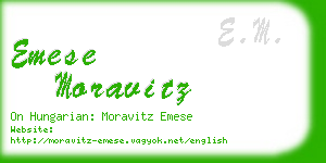 emese moravitz business card